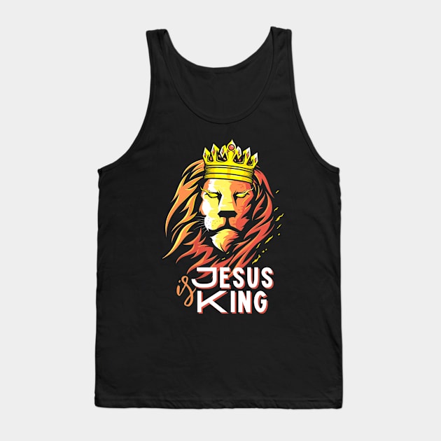 Jesus is King Tank Top by The Good Message Store